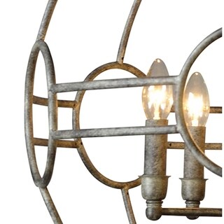 Y-Decor Chandelier with iron frame and a Vintage Taupe finish - Chandeliers For Bedrooms by Overstock.com