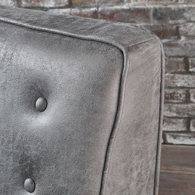 Mervynn Mid-Century Modern Microfiber Recliner by Christopher Knight Home