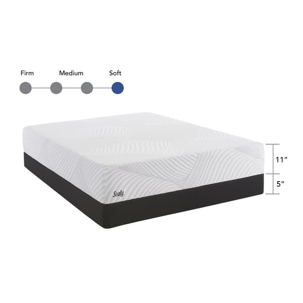 Shop Sealy Conform Essentials 11 5 Inch Plush Gel Memory Foam Mattress Set Overstock 16994587