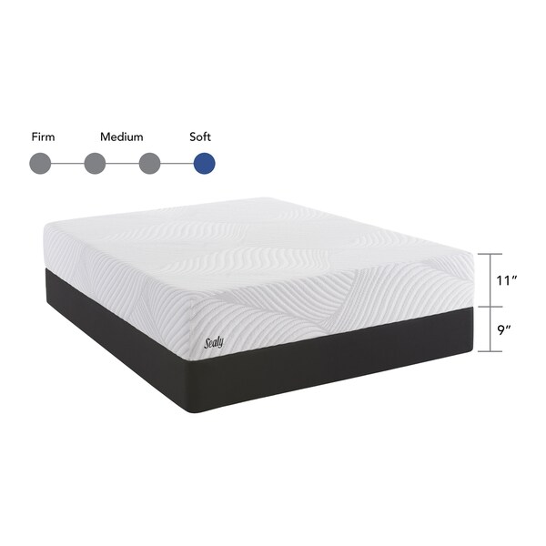 Sealy Conform Essentials 11.5-inch Plush Gel Memory Foam Mattress Set
