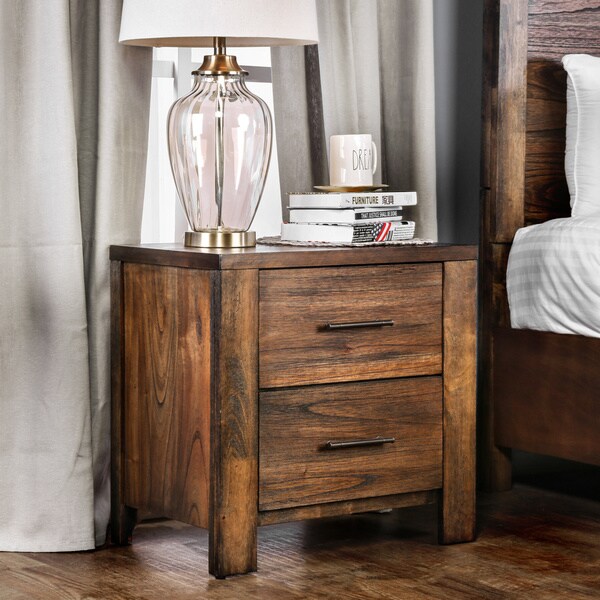 Furniture of America Casso Rustic Oak 2-drawer Chest