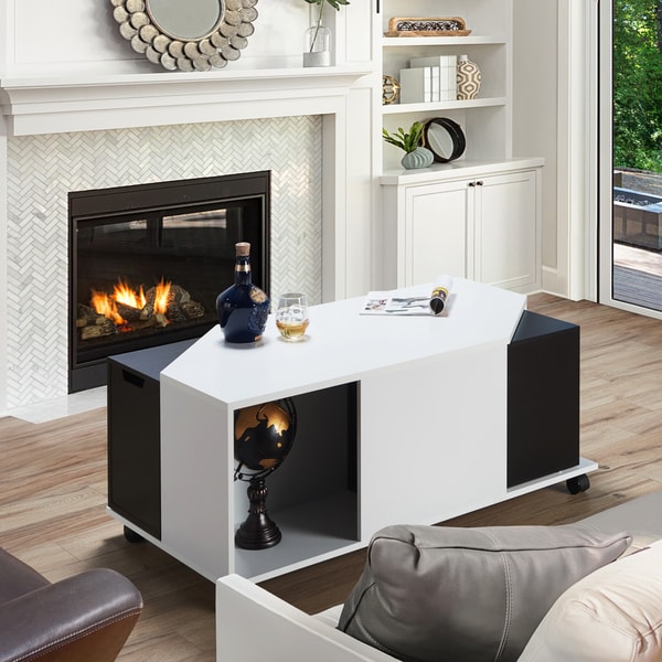 Shop Furniture of America Teas Modern White Multi-storage ...