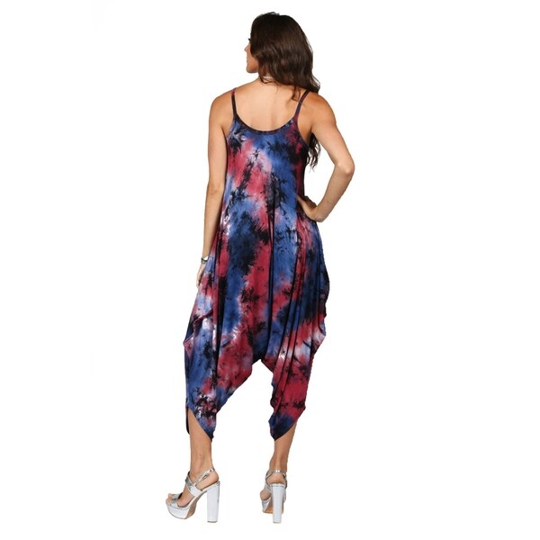 women's tie dye jumpsuit