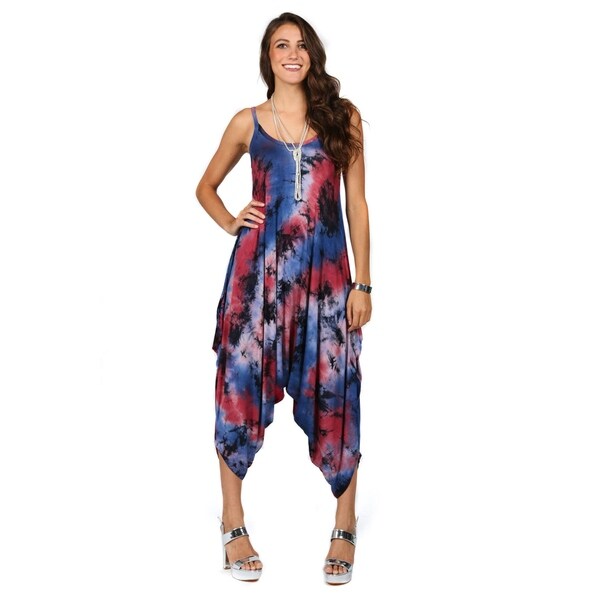 women's tie dye jumpsuit