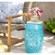 preview thumbnail 11 of 33, Ruby Outdoor 12-inch Lace Cut Iron Side Table by Christopher Knight Home