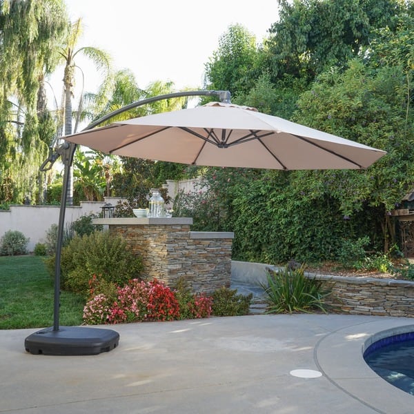 Siesta Outdoor 9.7-foot Canopy Umbrella by Christopher Knight Home - On ...