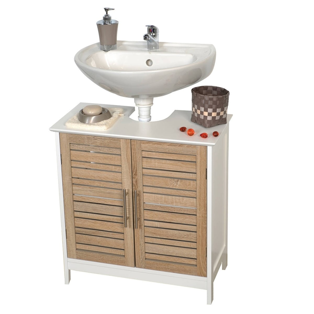 Non Pedestal Bath Under Sink Vanity Cabinet Stockholm Oak N A