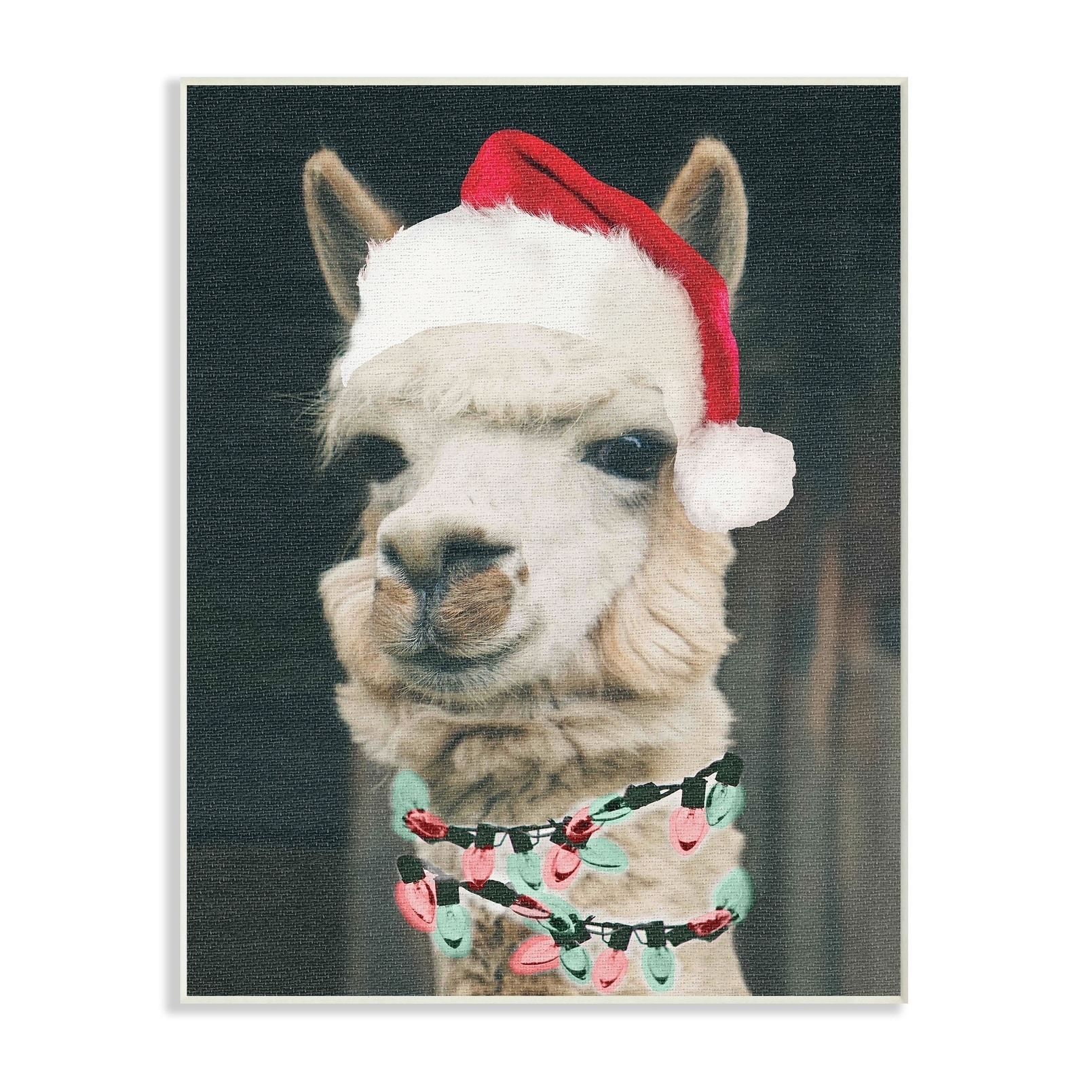 christmas llama statue