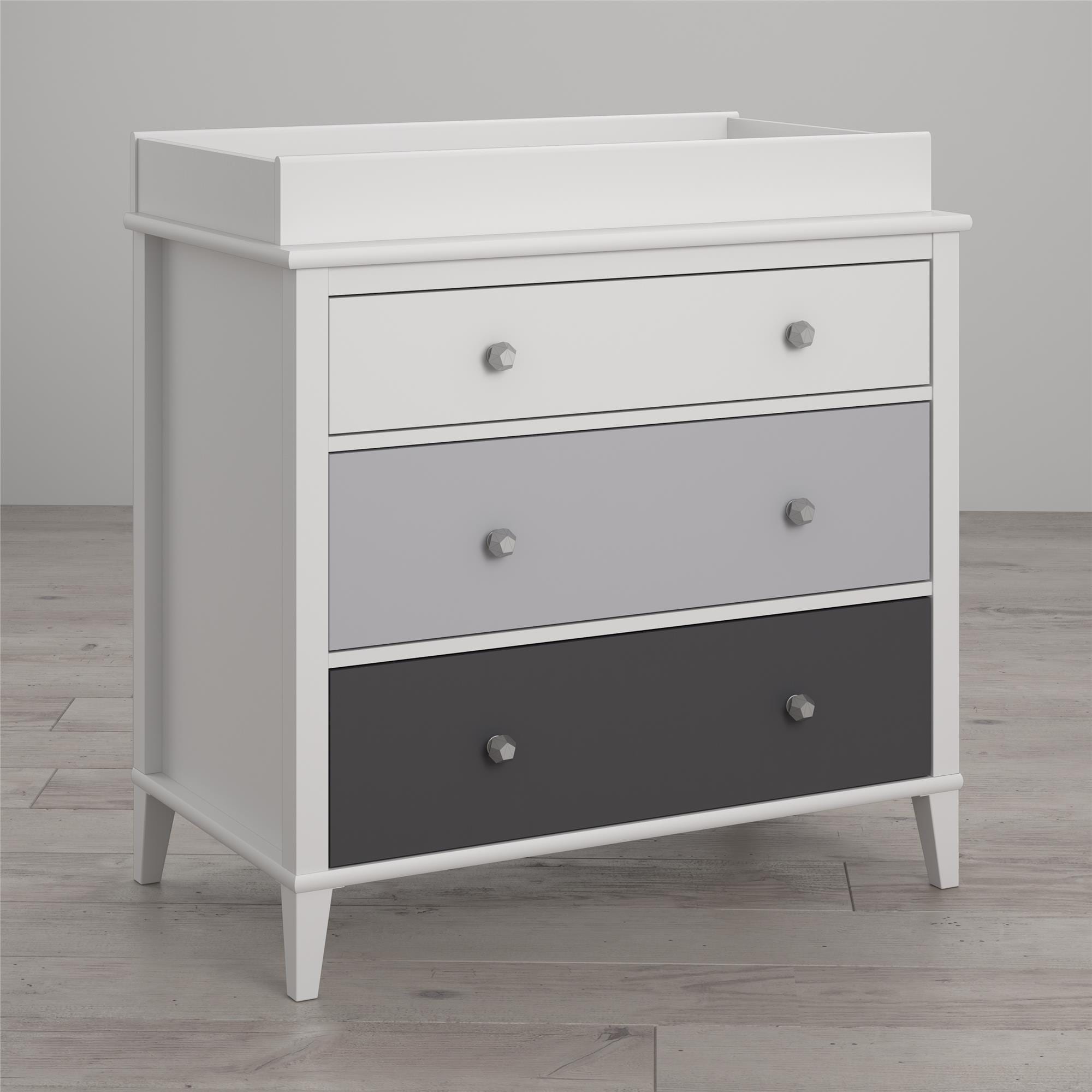 grey changing table dresser