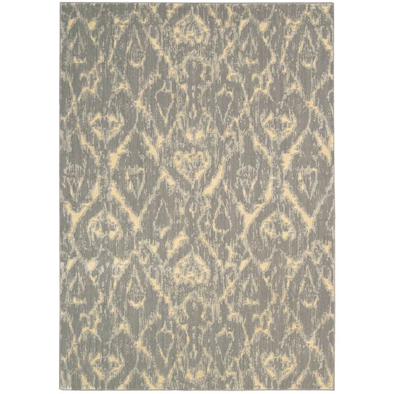 Nourison Nepal NEP07 Area Rug - Beige - Oriental - Indoor - Traditional - Runner/Rectangle - 8' Round/Square - Wool - N/A - 7' 9" x 10' 10"
