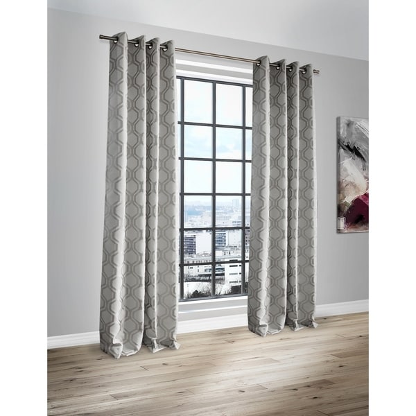 Shop Lite Out Vino Designer Jacquard Blackout Curtain Panels(Pair-2
