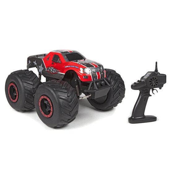 big red rc truck