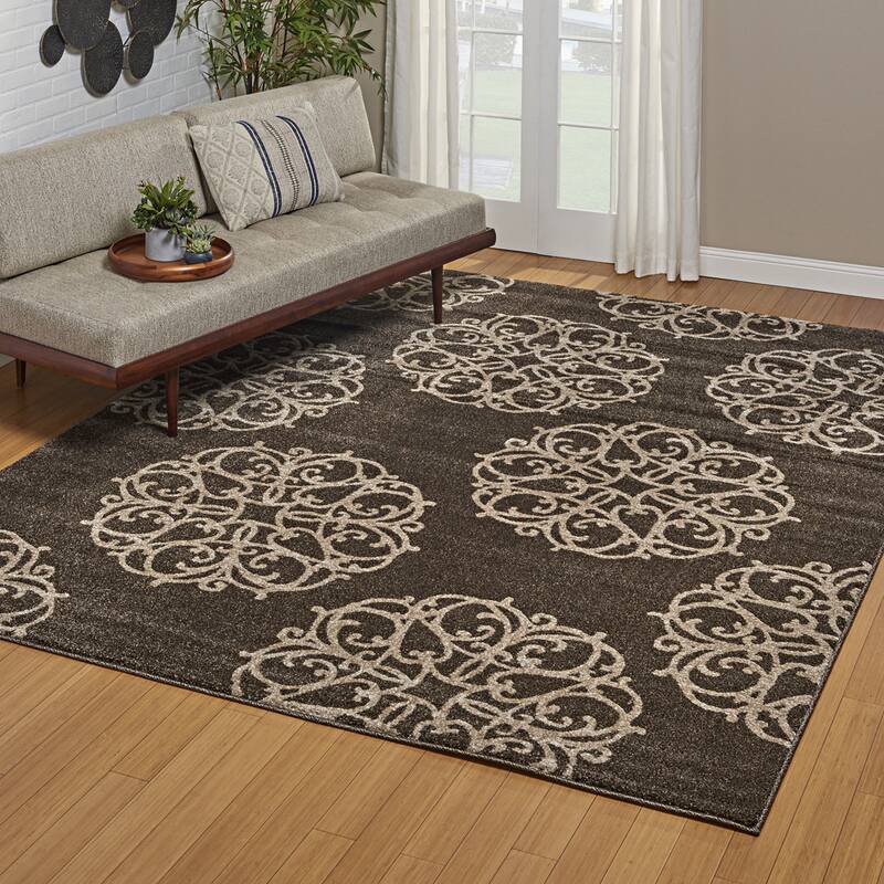 Drexel Heritage Lascala Pavia Transitional Brown/Ivory Floating ...