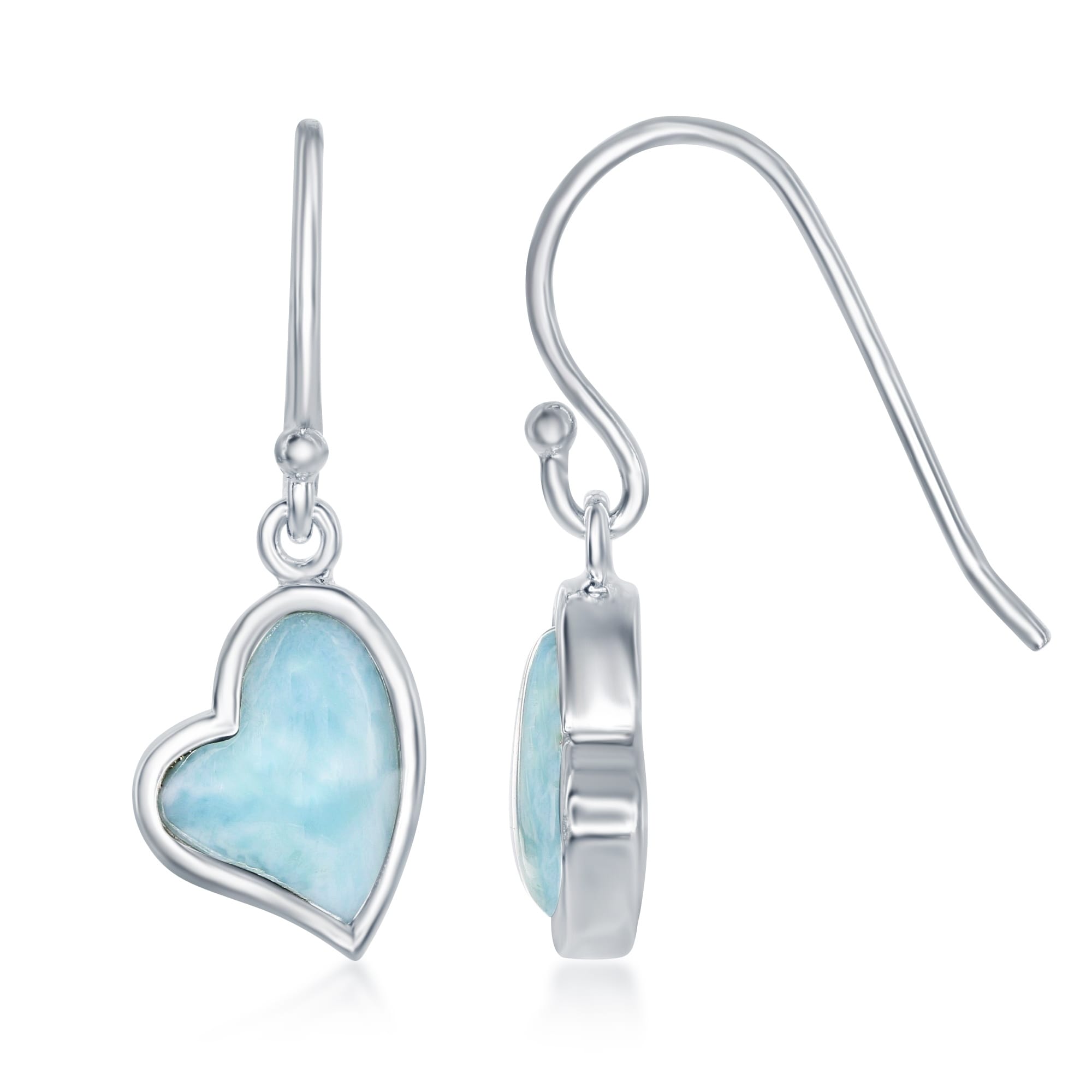 Wholesale 11Pr 925 Sterling Silver Natural Blue Larimar Hook Earring Lot e476 Wholesale 11Pr 925 Sterling Silver Natural Blue Larimar Hook Earring Lot e476