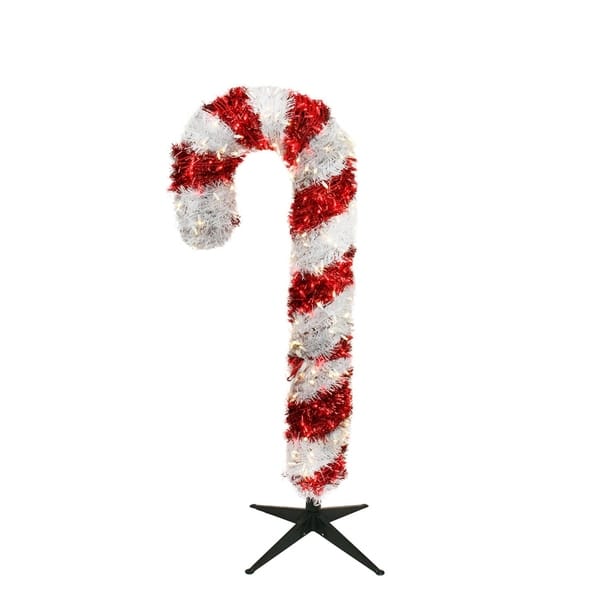 5' Giant Commercial Grade Lighted Candy Cane Yard Art Christmas ...