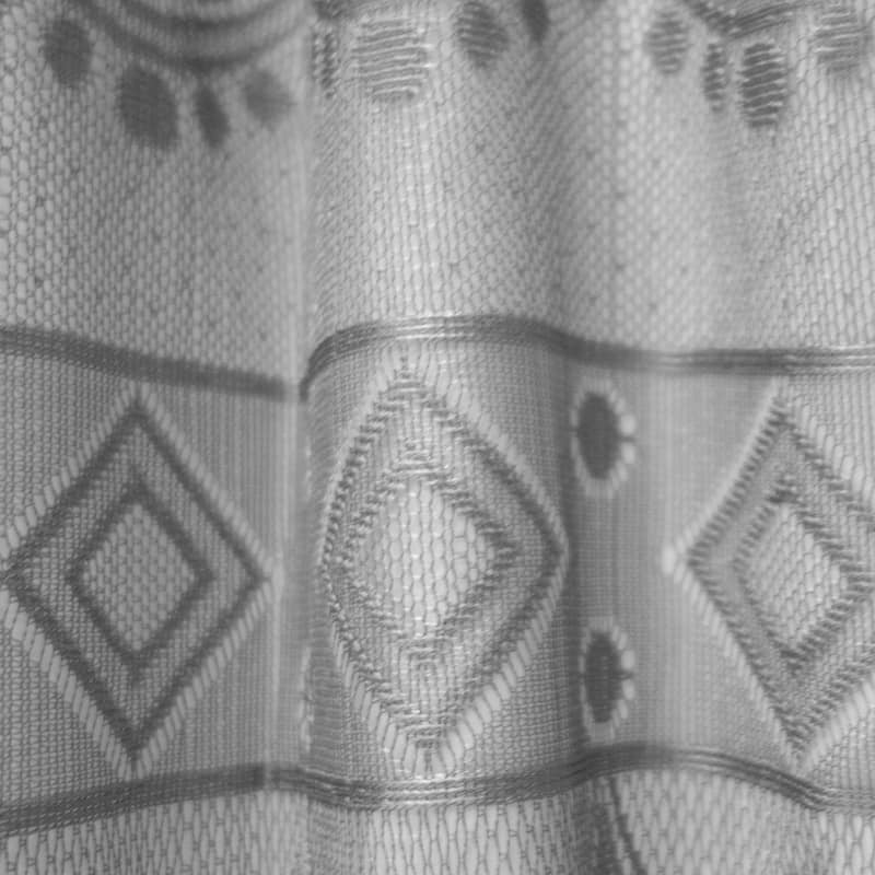 White Diamond Lace Shower Curtain
