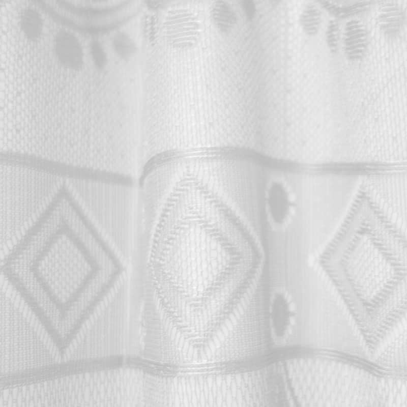 White Diamond Lace Shower Curtain