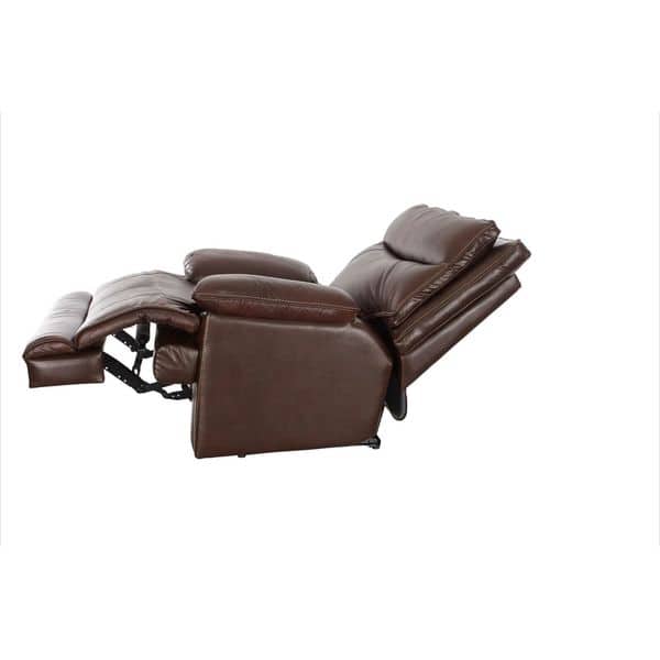 Ashanti Furniture Ranger Brown Upholstered Genuine Leather Incliner Overstock