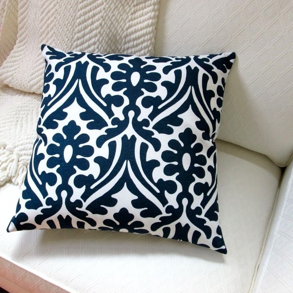 Artisan Pillows 18 inch Indoor Outdoor Modern Geometric Damask in