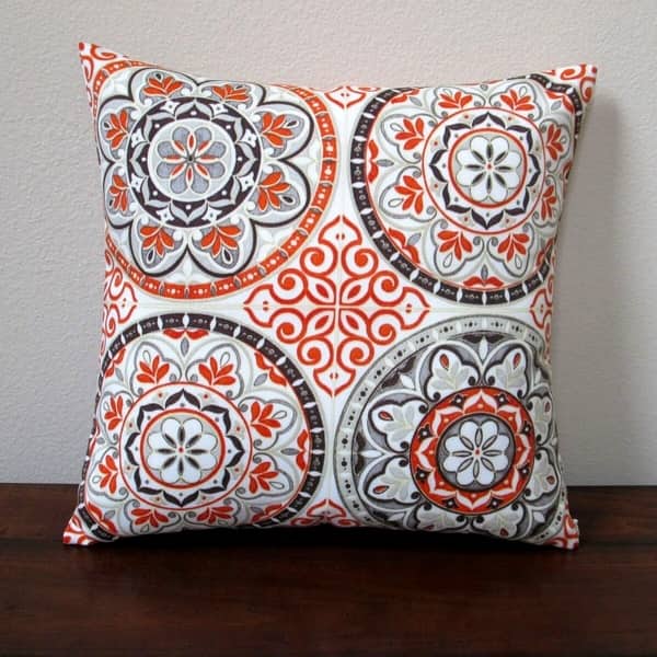 Artisan Pillows 18 Indoor//Outdoor Modern Geometric Ikat Throw Pillow Indigo Blue Set of 2