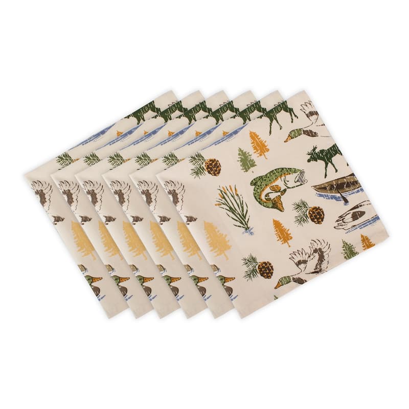 Basic Stripe Printed Napkin (Set of 6)