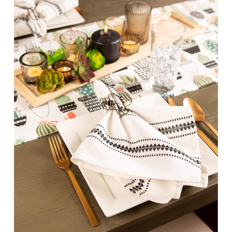Basic Stripe Printed Napkin (Set of 6)