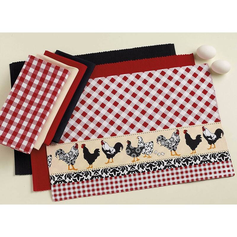 Basic Stripe Printed Napkin (Set of 6)