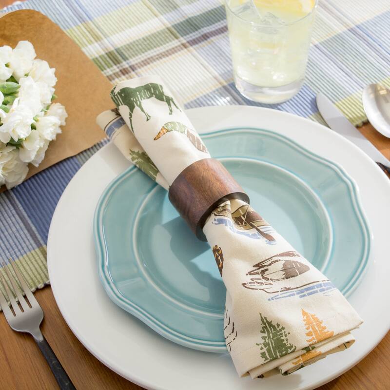 Basic Stripe Printed Napkin (Set of 6)