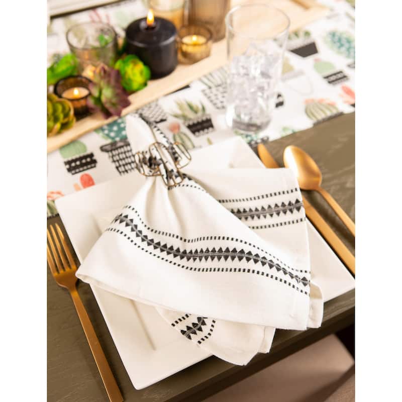 Basic Stripe Printed Napkin (Set of 6)