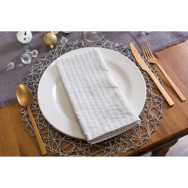Basic Stripe Printed Napkin (Set of 6)