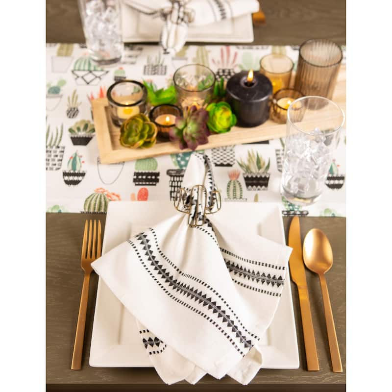 Basic Stripe Printed Napkin (Set of 6)