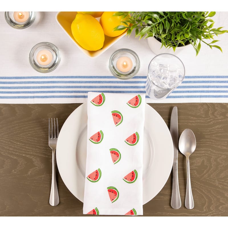 Basic Stripe Printed Napkin (Set of 6)