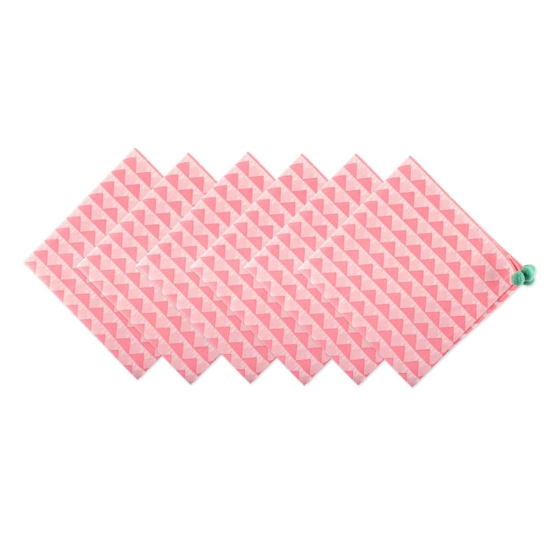 Basic Stripe Printed Napkin (Set of 6) - Bermuda Triangles