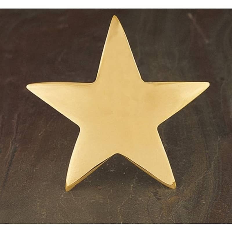Gold Star Napkin Ring Set of 6