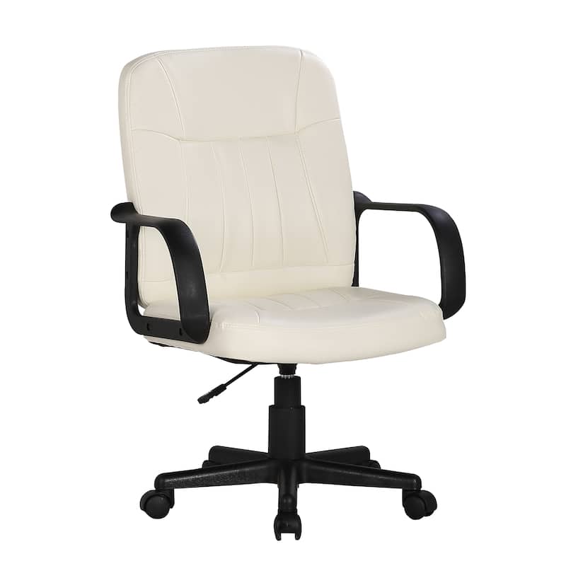 Porthos Home Raines Adjustable Office Chair - White
