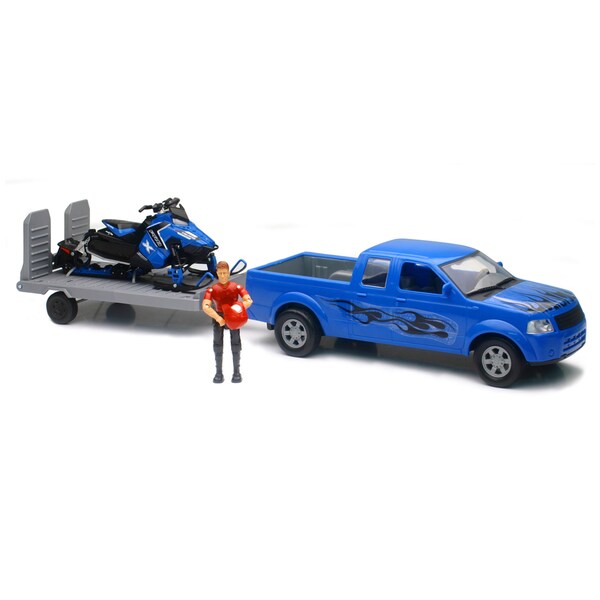 New Ray Xtreme Adventure Pickup with Polaris Switchback Snowmobile