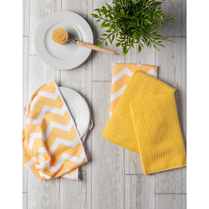 Chevron Microfiber Dishtowel (Set of 4)