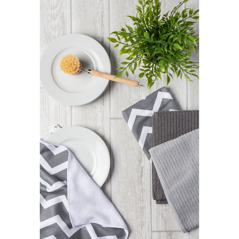 Chevron Microfiber Dishtowel (Set of 4)