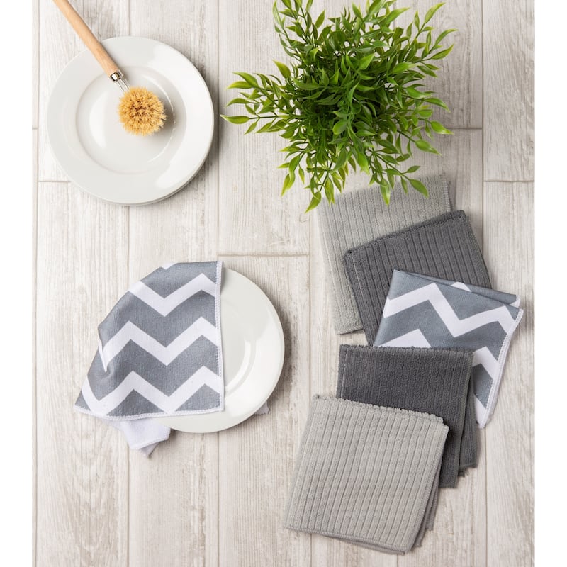 Chevron Microfiber Dishtowel (Set of 4)