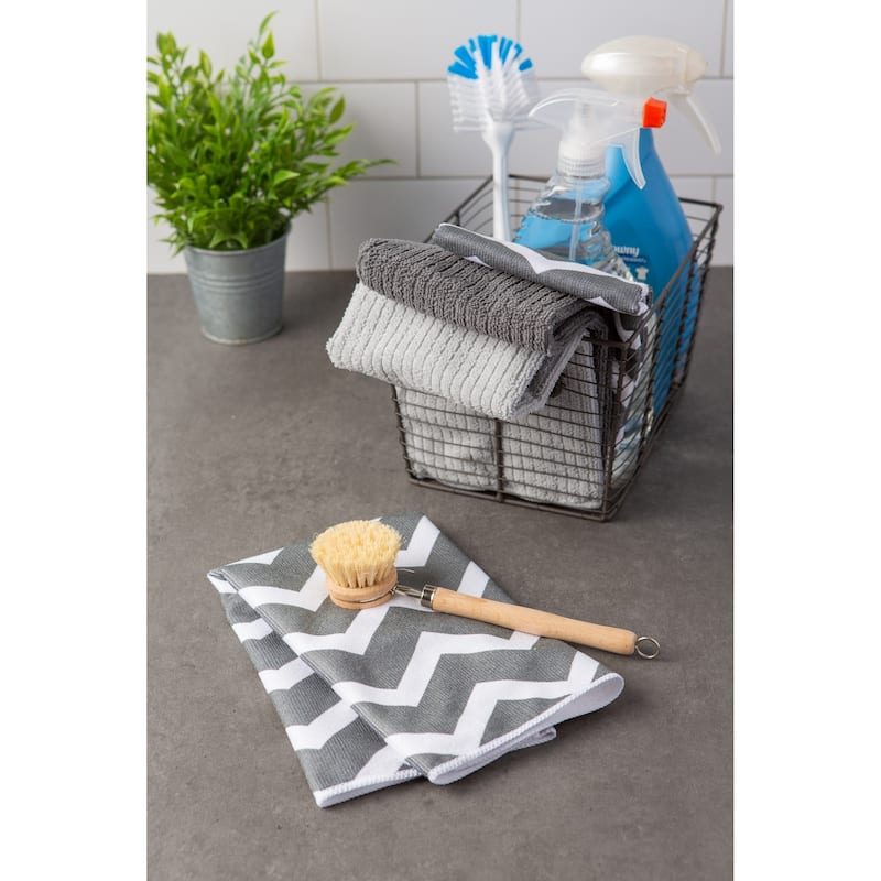 Chevron Microfiber Dishtowel (Set of 4)