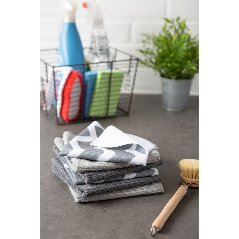 Chevron Microfiber Dishtowel (Set of 4)