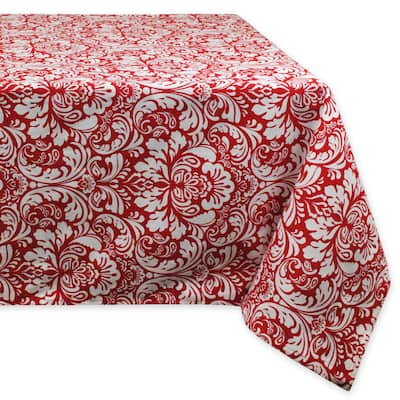 Red Damask Tablecloth