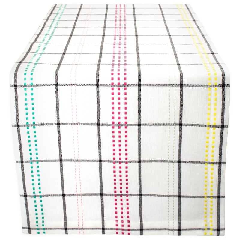 Country Plaid Tablecloth - 14x108" - Color Pop Plaid