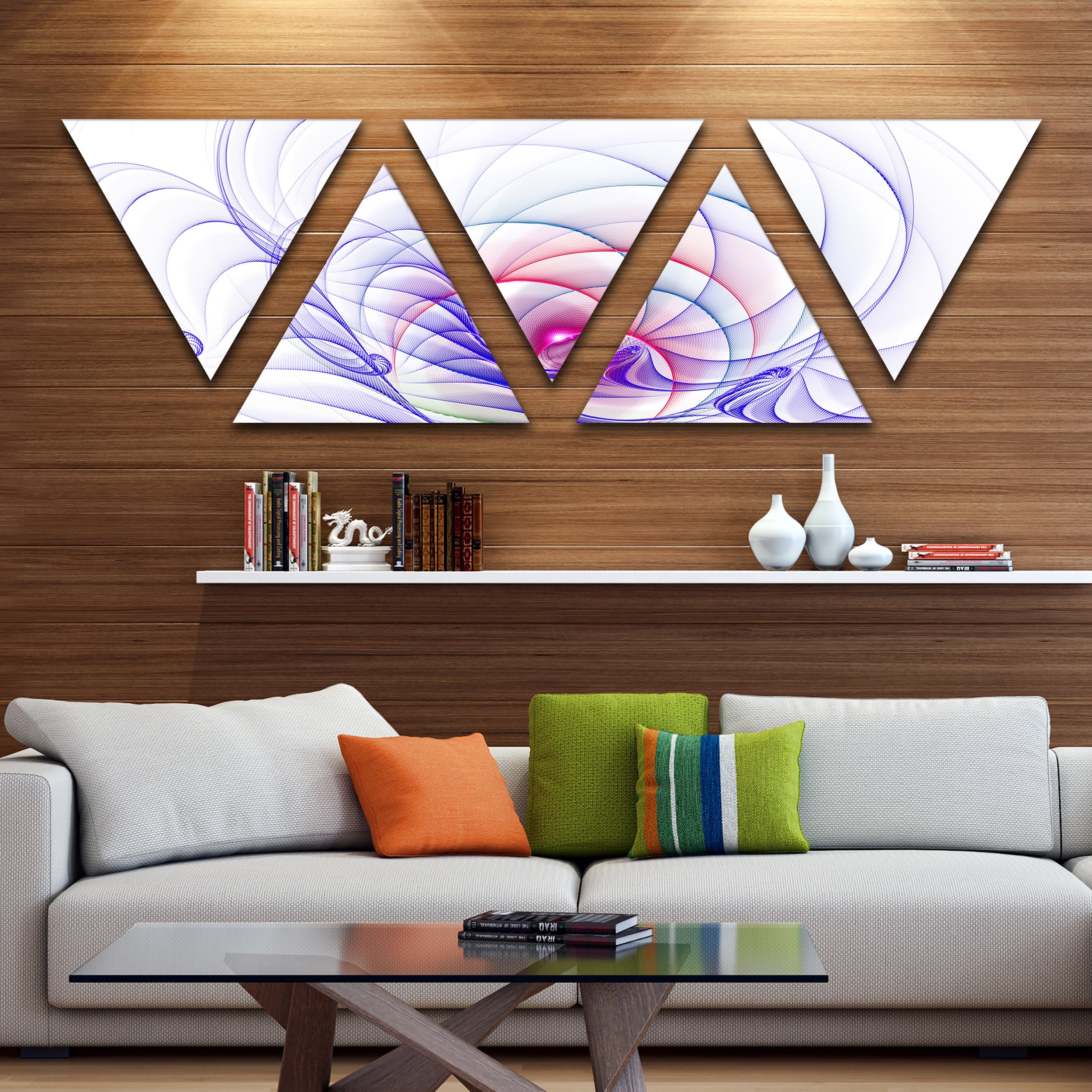 Download Living Room Contemporary 3D Wall Art Pics