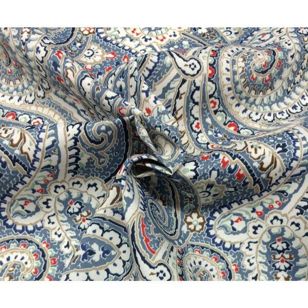 Artisan Pillows 18-inch Indoor/Outdoor Geometric Paisley in Blue Red -  Throw Pillow (Set of 2) - Bed Bath & Beyond - 17008335