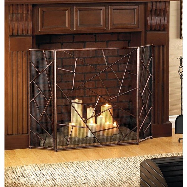 Shop Jupiter Designed 3 Panel Fireplace Screen On Sale Ships