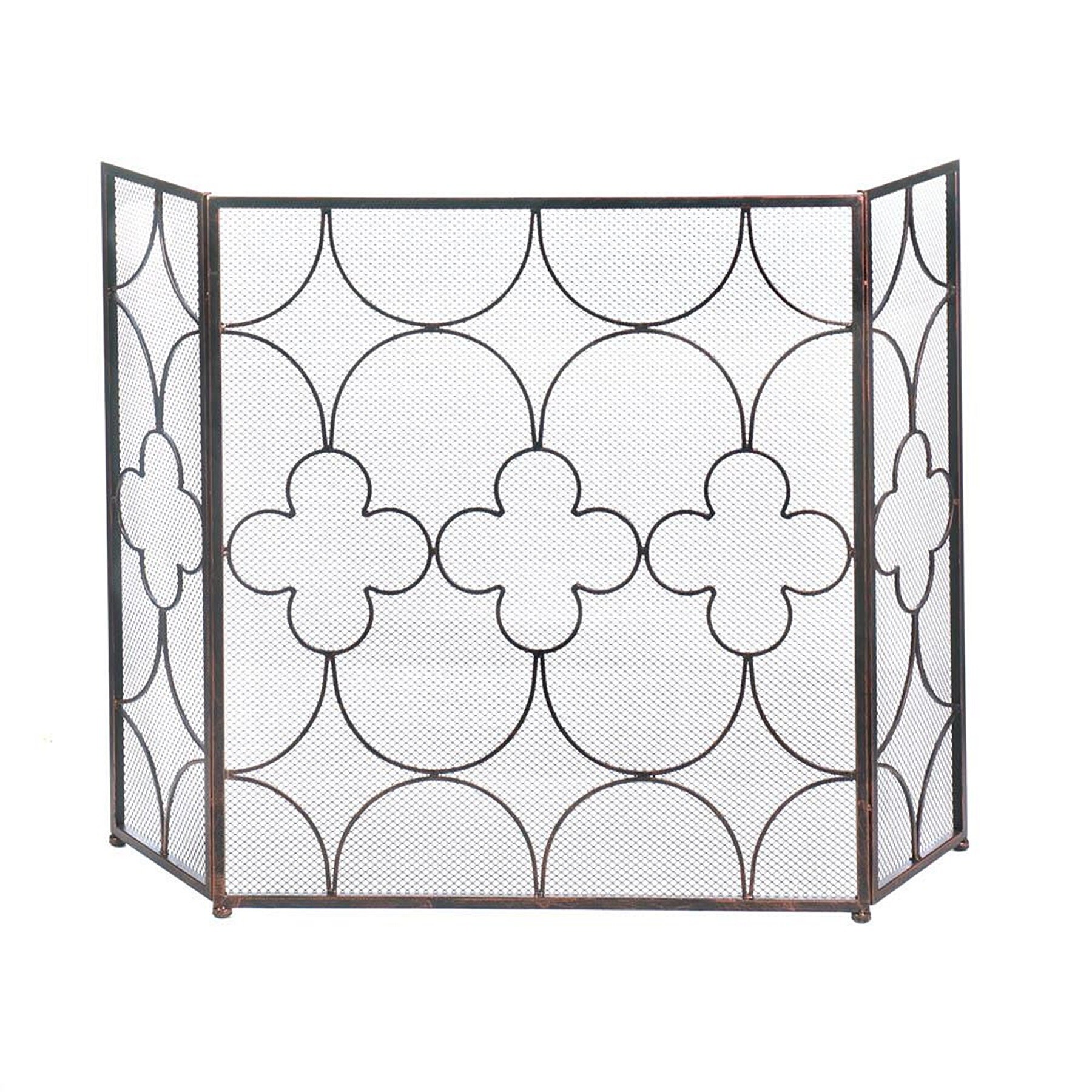 Shop Cedar Artistic 3 Panel Fireplace Screen On Sale Free