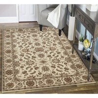 Admire Home Living Amalfi Flora Area Rug Free Shipping Today Admire Home Living Amalfi Oriental Ivory Beige Area Rug 7 9 X 11