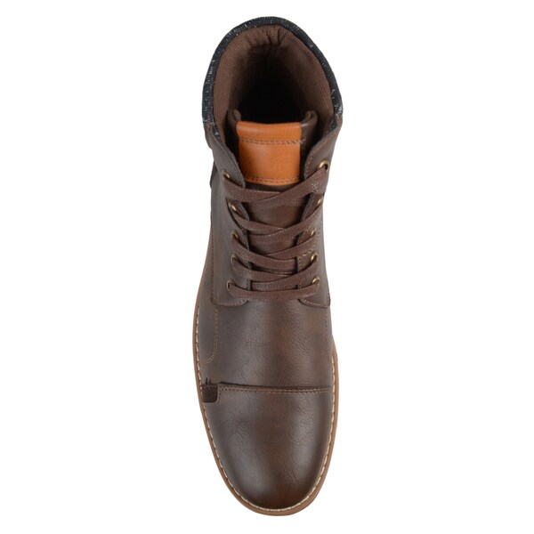 Mens Faux Leather Lace-up Boots Vance Co