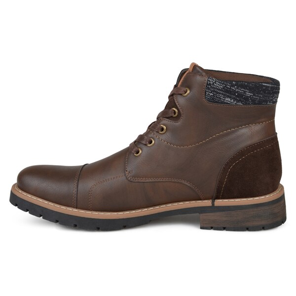 Mens Faux Leather Lace-up Boots Vance Co